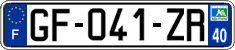 French license plate, SIV (ordinary)