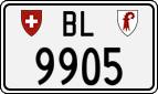 License plate of Switzerland, Cars
