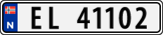 License plate of Norway, Cars