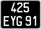 French license plate, FNI
