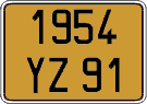 French license plate, FNI