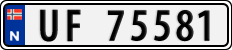 License plate of Norway, Cars