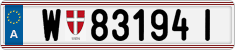 License plate of Austria, Regular plates