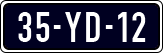 License plate of the Netherlands, Imported oldtimers (cars)