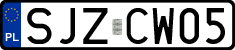 License plates of Poland, Regular car plates