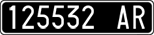 License plate of Italy, Cars (1927 year series)