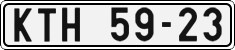 License plate of the Czech Republic, Cars (1960)