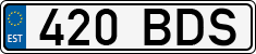 License plate of Estonia, Regular car plates