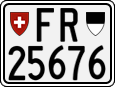 License plate of Switzerland, Motorcycles