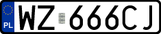 License plates of Poland, Regular car plates