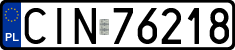 License plates of Poland, Regular car plates