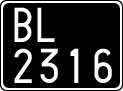 License plate of Italy, Cars (1927 year series)