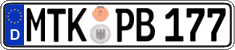 German license plate, Regular plates