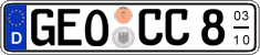 German license plate, Seasonal plates