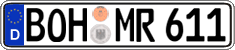 German license plate, Regular plates