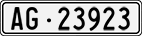 License plate of Switzerland, Cars