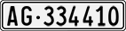 License plate of Switzerland, Cars