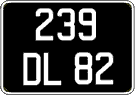 French license plate, FNI