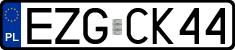 License plates of Poland, Regular car plates