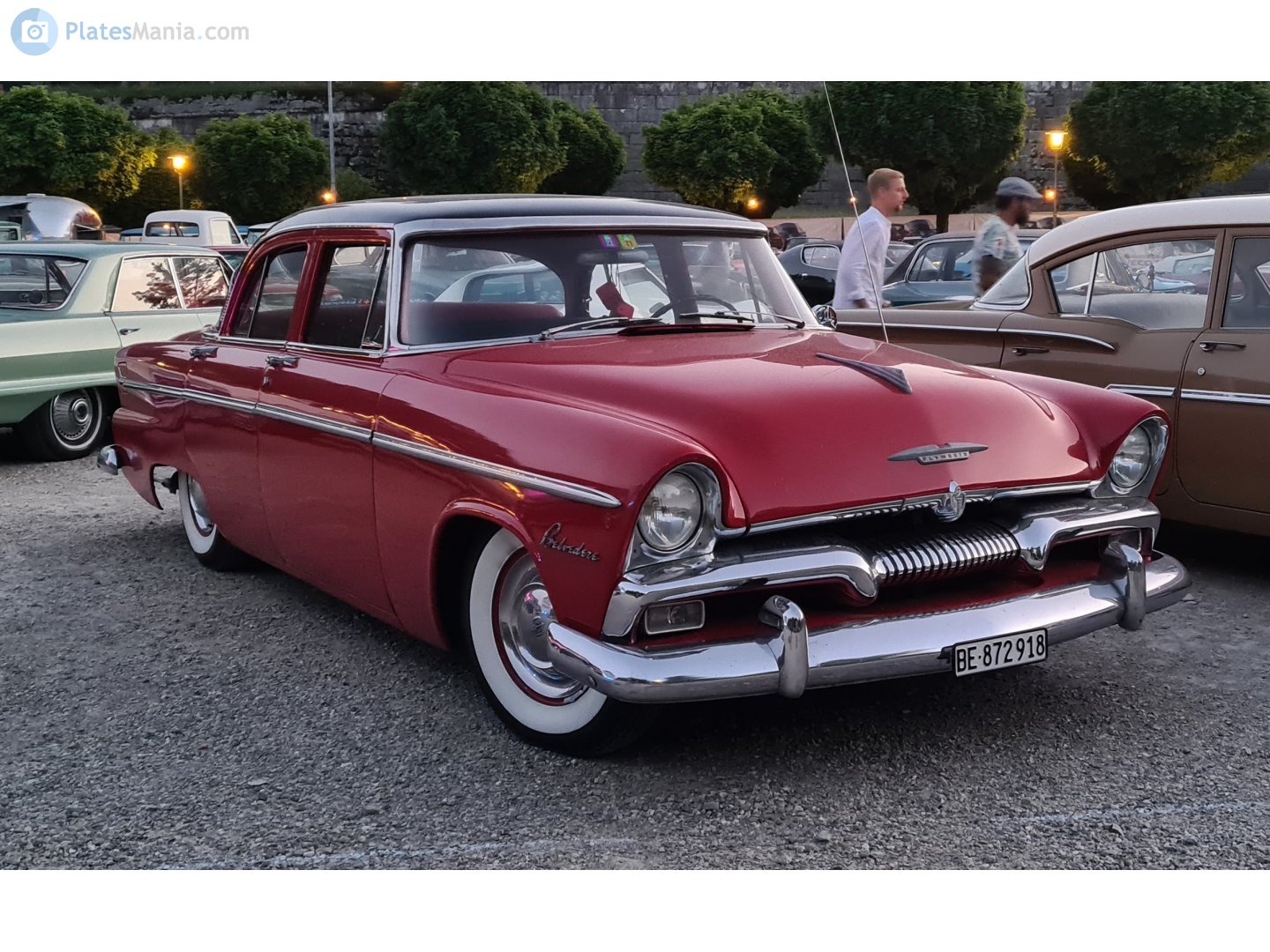 BE 872918, Plymouth Belvedere 2nd gen 1955/1956 4-door Sedan (P27/P29), 1955–1957