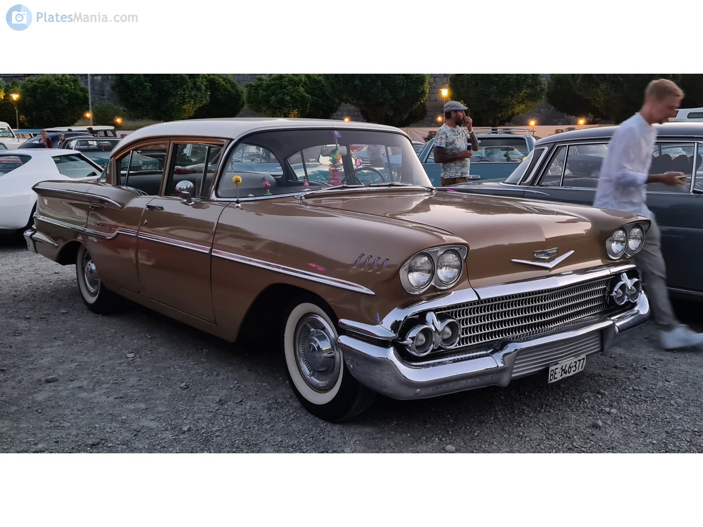 BE 146377, Chevrolet Delray 3rd gen 1958 4-door Sedan (1149/1249; B-body), 1957–1958