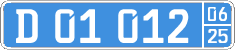 License plate of Kyrgyzstan, Diplomatic