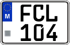 License plate of Malta, Regular plates (ABC 123)
