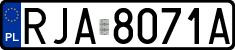 License plates of Poland, Regular car plates