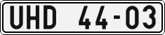License plate of the Czech Republic, Cars (1960)