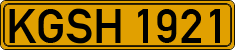 License plate of Kyrgyzstan, Foreign citizens and enterprises (1994)