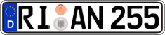 German license plate, Regular plates