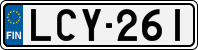 License plate of Finland, Cars