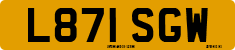 License plate of the United Kingdom, 1983 year system