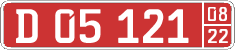 License plate of Kyrgyzstan, Diplomatic