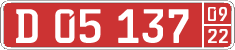 License plate of Kyrgyzstan, Diplomatic