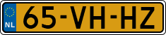 License plate of the Netherlands, Light Commercial Vehicles (1994 system)