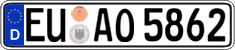 German license plate, Regular plates