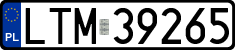License plates of Poland, Regular car plates