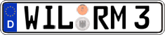 German license plate, Regular plates