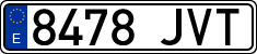 License plates of Spain, Ordinary (2000)