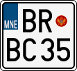 License plate of Montenegro, Motorcycles