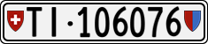 License plate of Switzerland, Cars