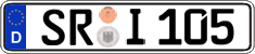 German license plate, Regular plates