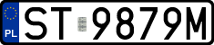 License plates of Poland, Regular car plates