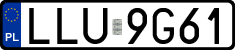 License plates of Poland, Regular car plates