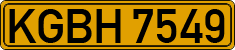 License plate of Kyrgyzstan, Foreign citizens and enterprises (1994)