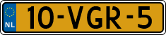 License plate of the Netherlands, Light Commercial Vehicles (1994 system)