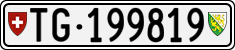 License plate of Switzerland, Cars