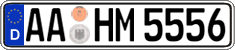 German license plate, Regular plates