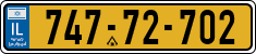 License plate of Israel, Regular plates